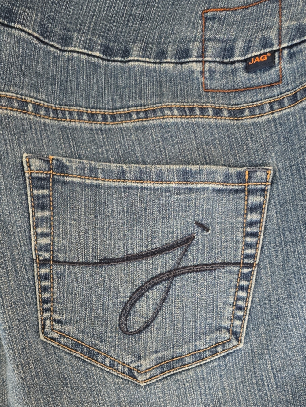 Jag Jeans Light Blue Denim Women's Jeans with Embroidered Back Pocket